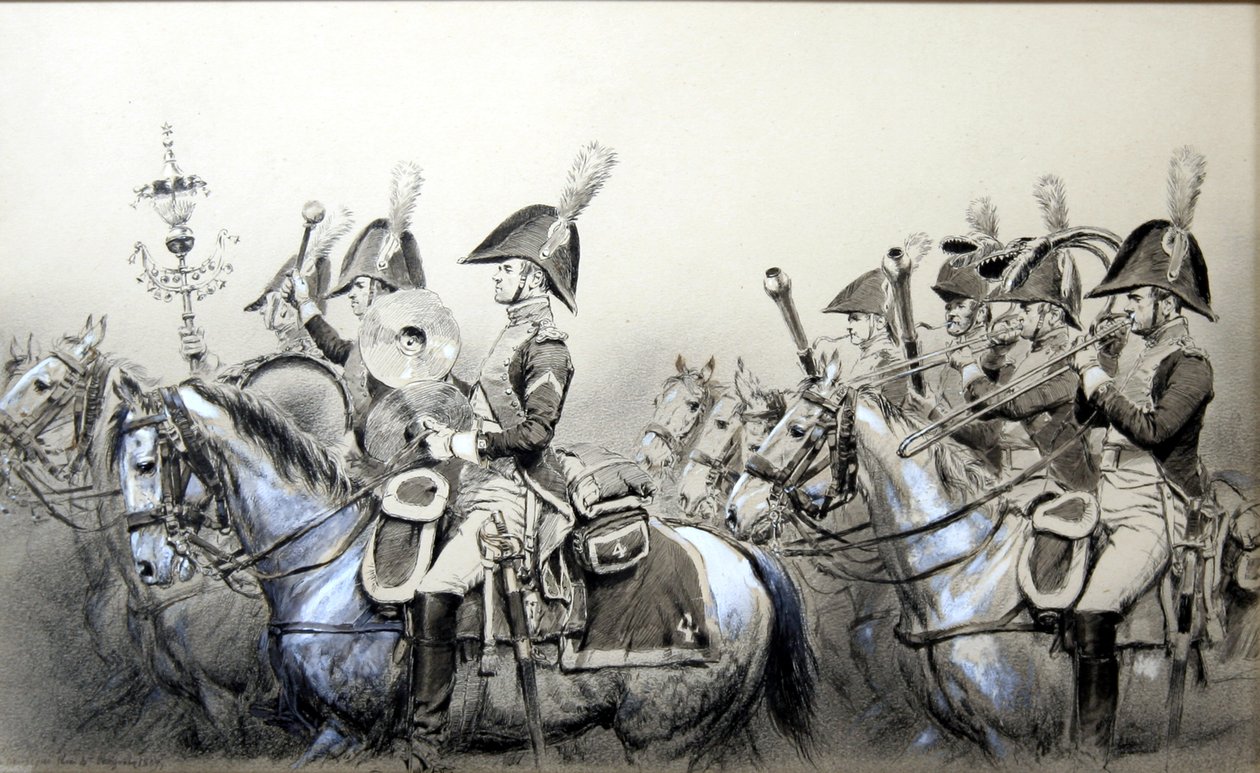 Napoleon Wars, Band of the 4th Dragons tekijältä Jean Baptiste Edouard Detaille