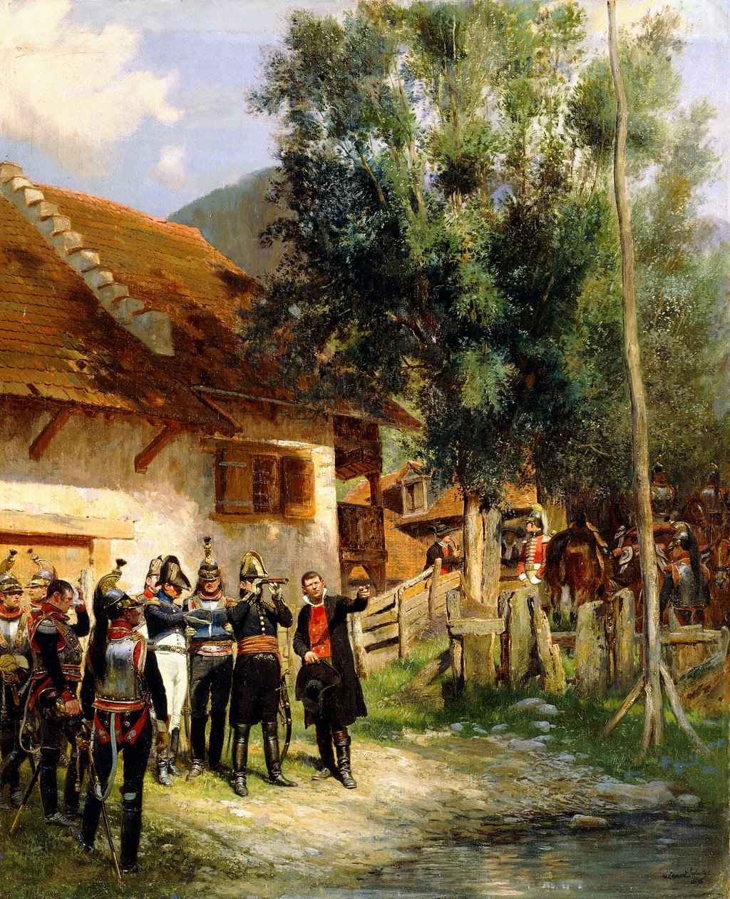 Orientaatio, 1895 tekijältä Jean Baptiste Edouard Detaille