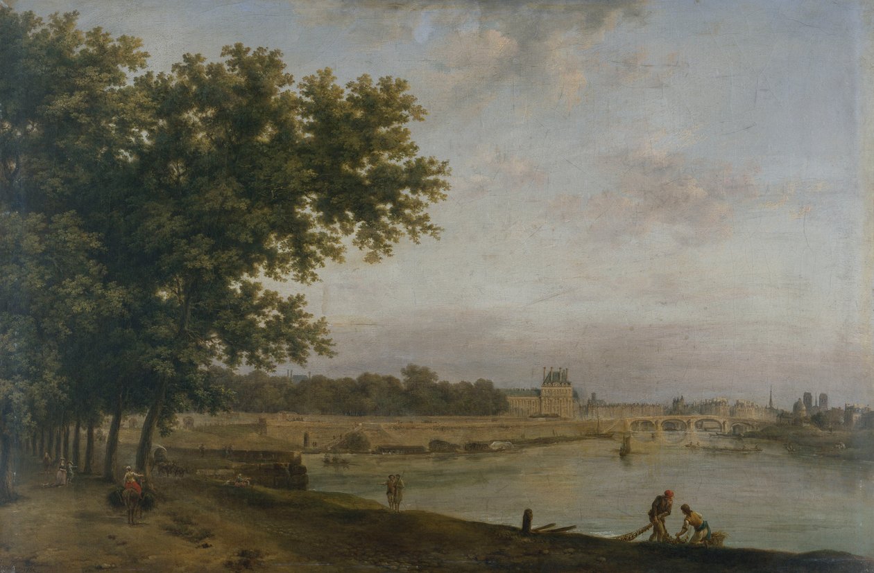 Tuileries ja Pont Royal tekijältä Jean Baptiste Genillion