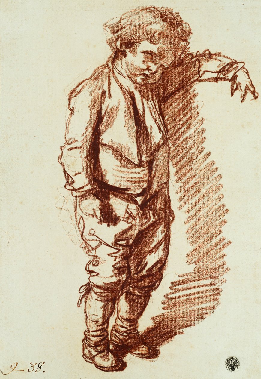 Pieni poika seisomassa, tekijältä Jean Baptiste Greuze
