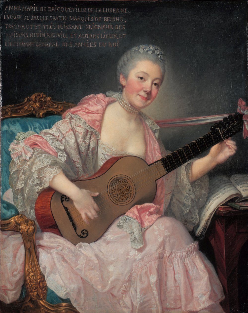 Anne-Marie de Bricqueville de Laluserne, Bezonsin markiisitar Anne-Marie de Bricqueville de Laluserne. tekijältä Jean Baptiste Greuze