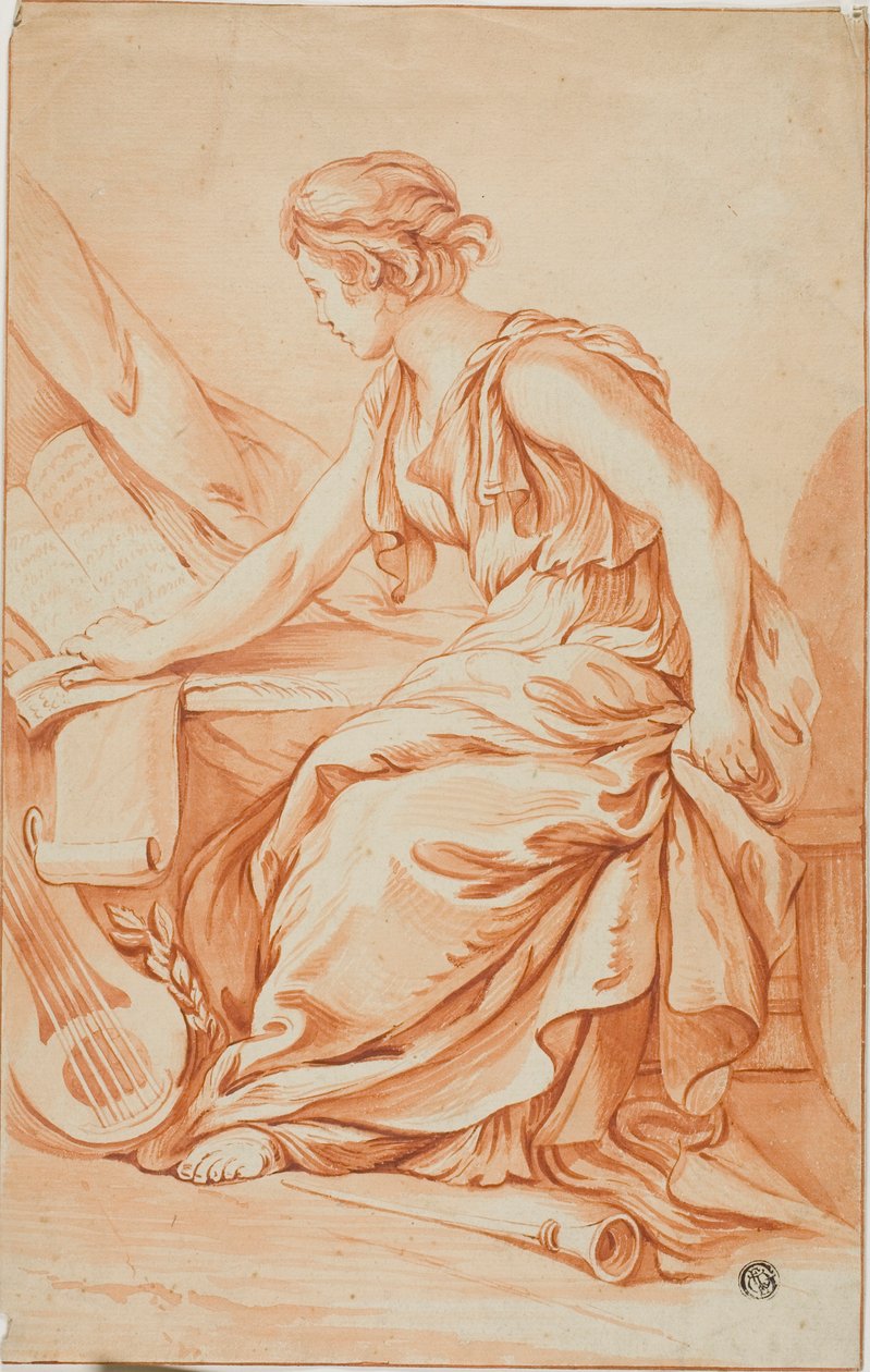Eulerpe tai Clio tekijältä Jean Baptiste Greuze