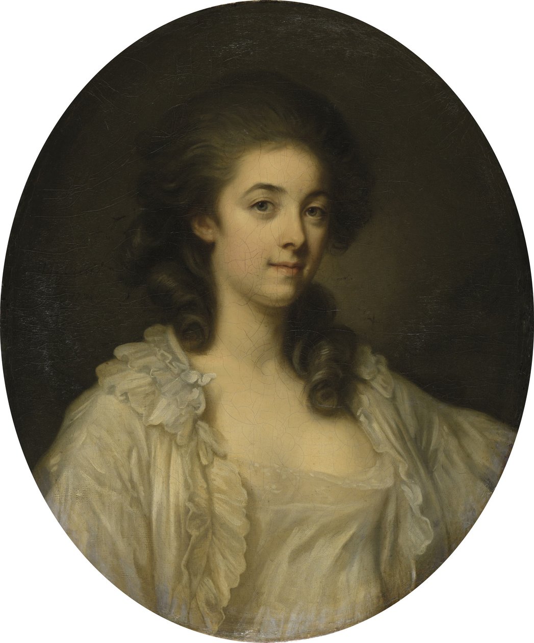ranska: Portrait de Madame de Champcenetz Madame de Champcenetzin muotokuva tekijältä Jean Baptiste Greuze