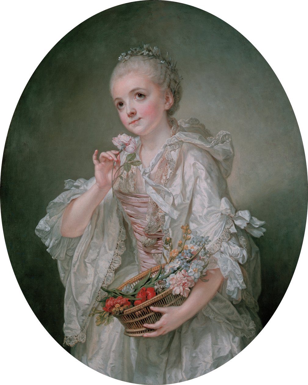 ranska: Madeleine Barberie de Courteillesin muotokuva tekijältä Jean Baptiste Greuze