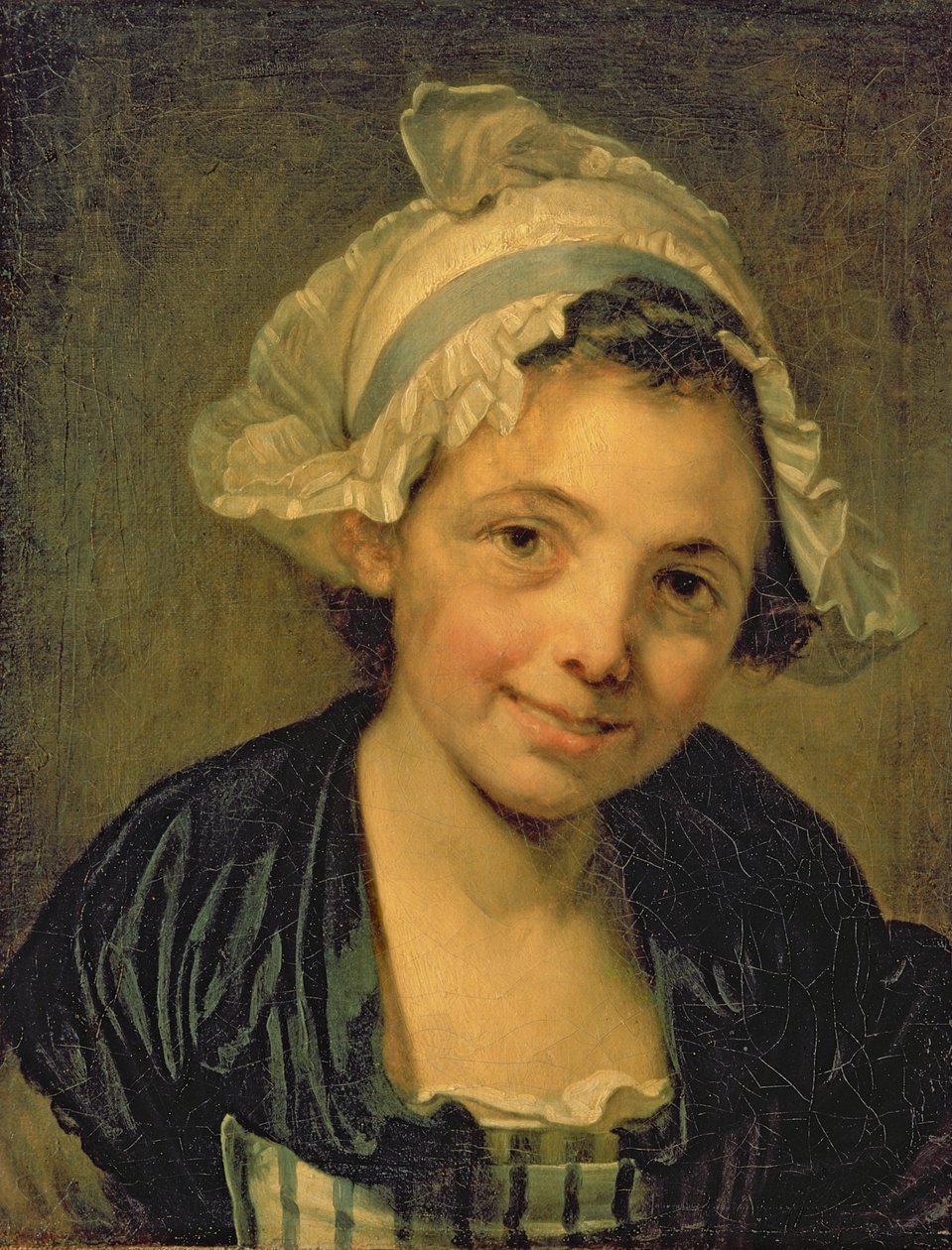 Tyttö konepellissä tekijältä Jean Baptiste Greuze