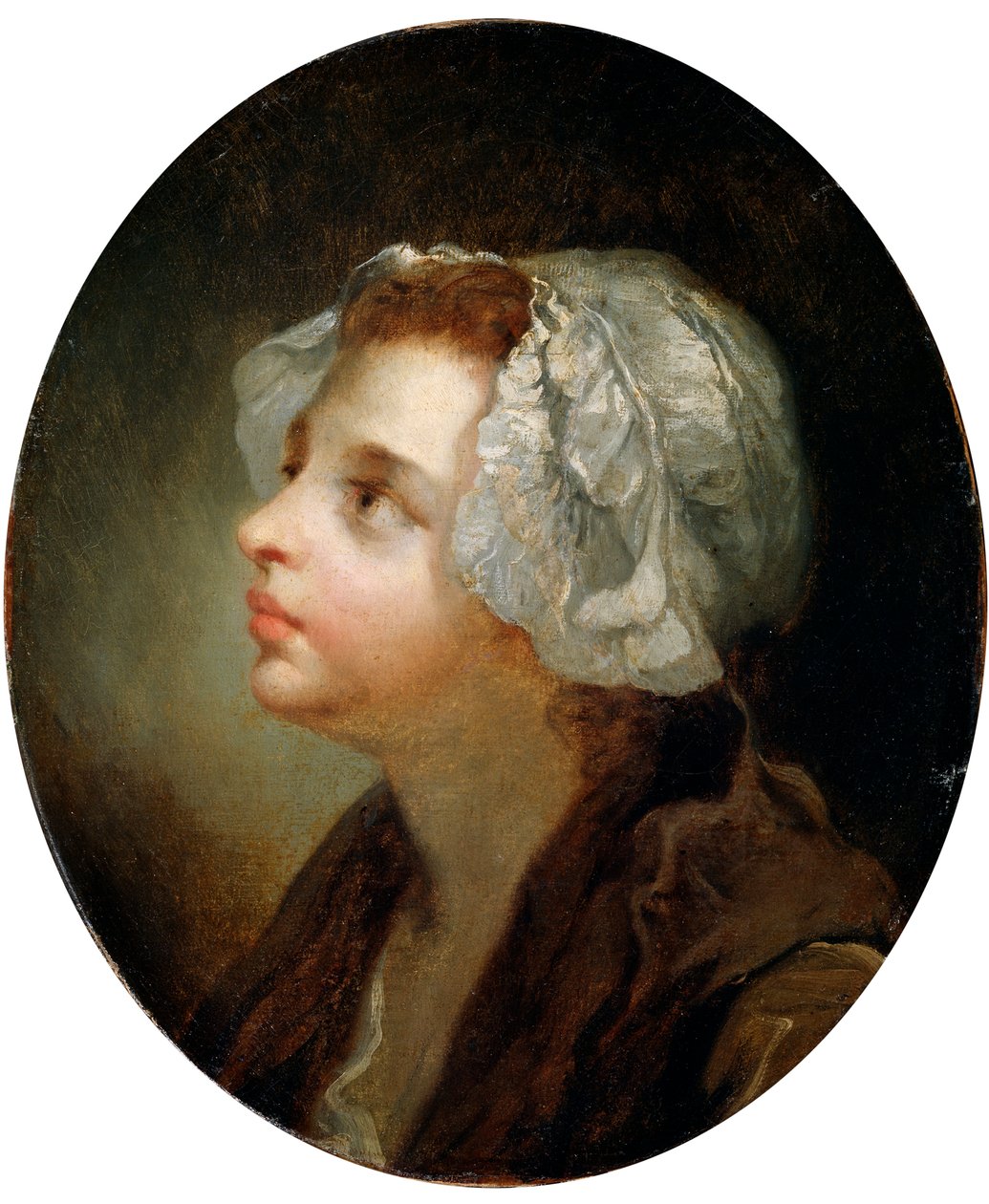 Tytön pää, 1700-luku tekijältä Jean Baptiste Greuze