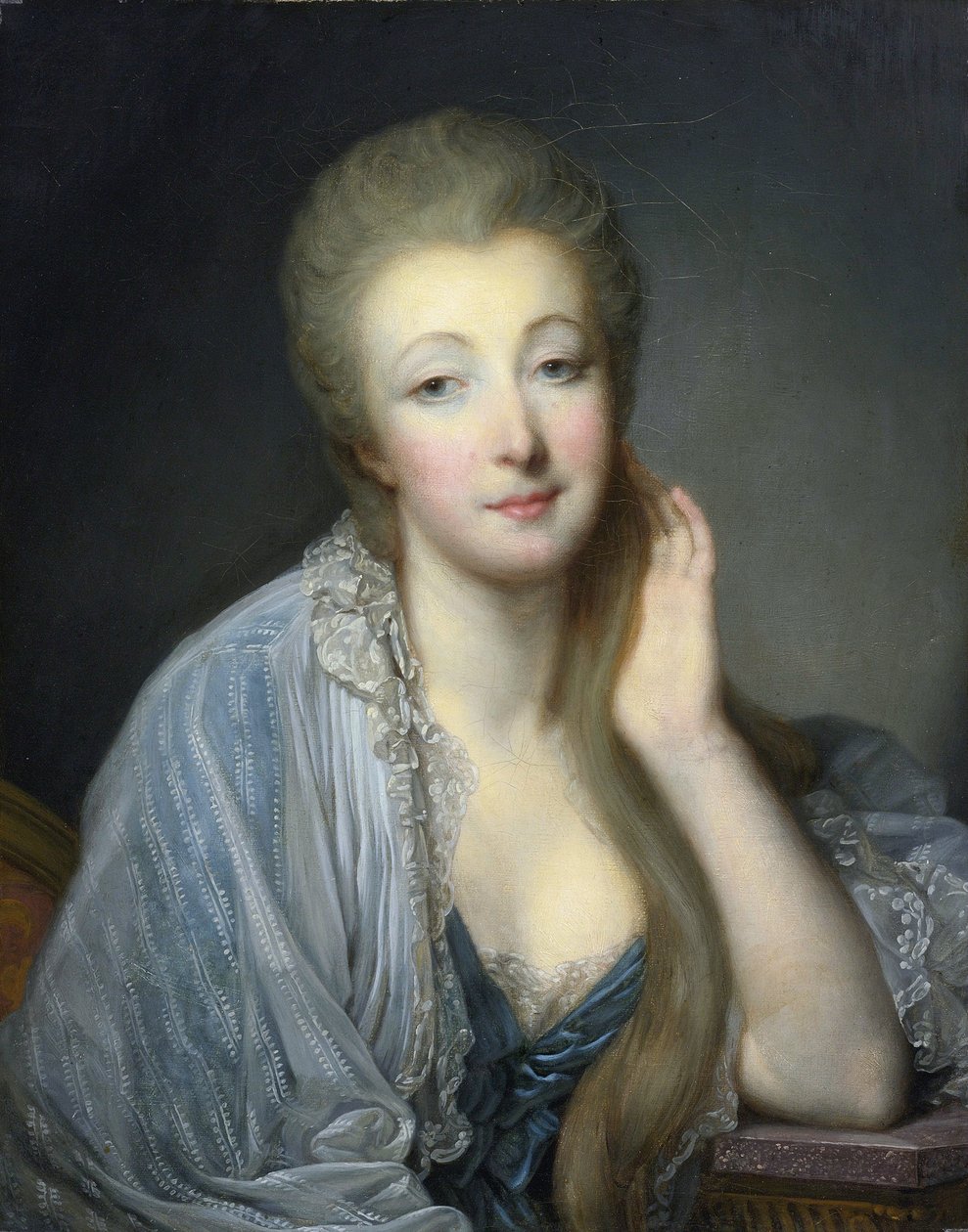 Jeanne Becu, kreivitär Du Barry tekijältä Jean Baptiste Greuze