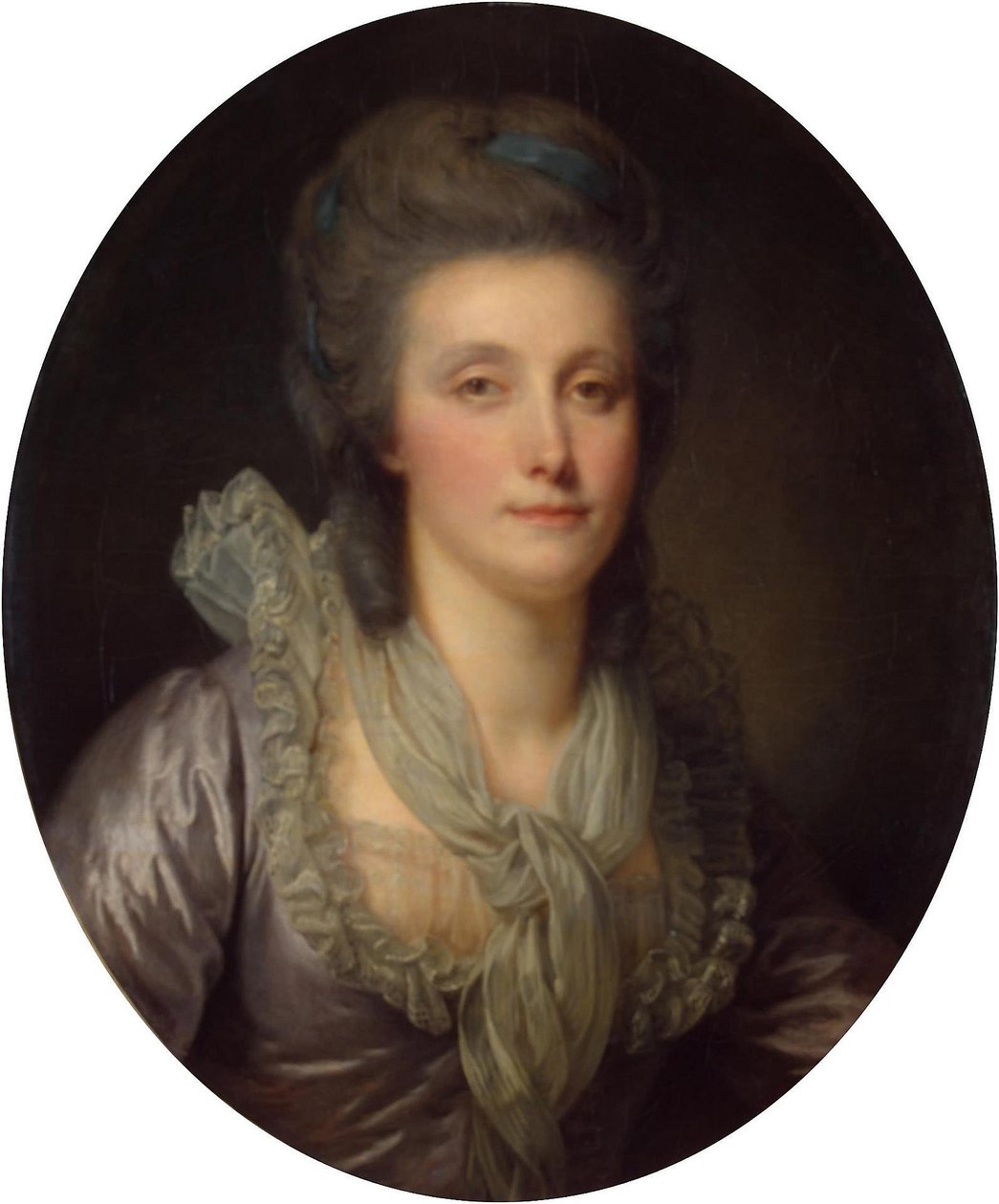 Kreivitär Ekaterina Shuvalovan muotokuva tekijältä Jean Baptiste Greuze