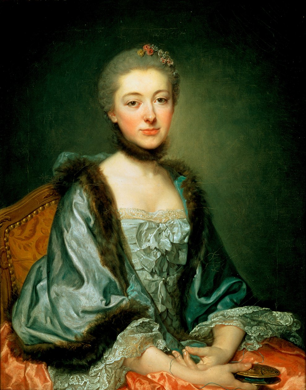 Muotokuva Marie Angélique Vérany de Varennesista, Mme Georges Gougenot de Croissystä tekijältä Jean Baptiste Greuze
