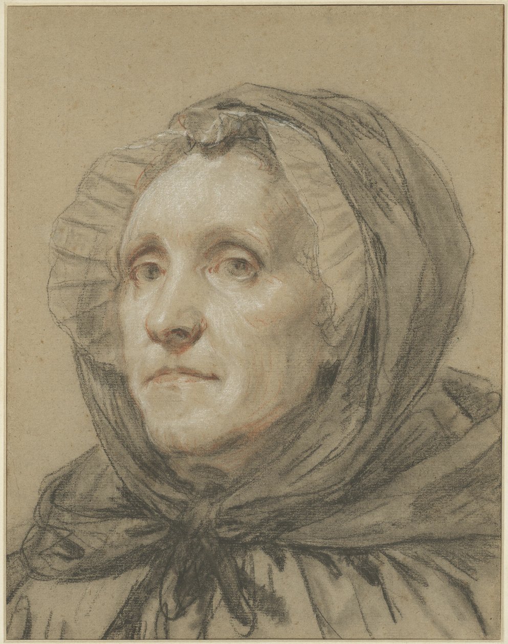 Taiteilijan äidin muotokuva tekijältä Jean Baptiste Greuze