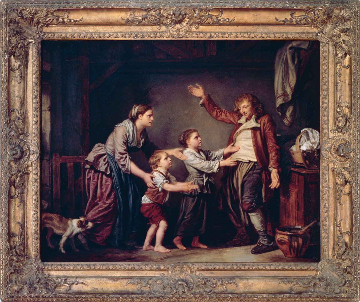 Juopurin paluu, Jean-Baptiste Greuze (1725-1805) tekijältä Jean Baptiste Greuze