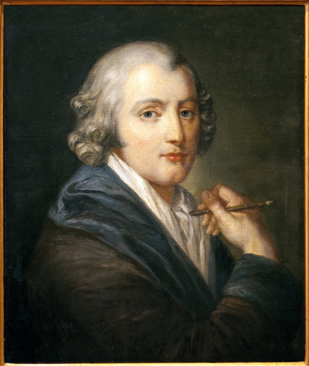 Omakuva. Jean Baptiste Greuzen (1725-1805) maalaus, öljy kankaalle, noin 1755. Ranskalainen taide 1700-luku. Hotel Dieu, Greuze-museo, Tournus. tekijältä Jean Baptiste Greuze
