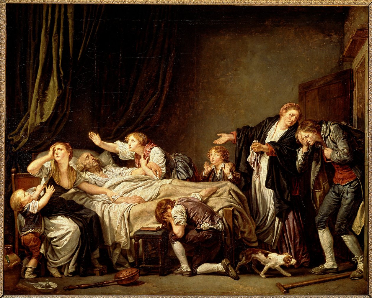 The Son Punished (öljy kankaalle tekijältä Jean Baptiste Greuze