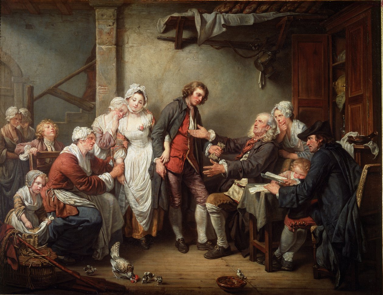 Kyläsopimus tekijältä Jean Baptiste Greuze