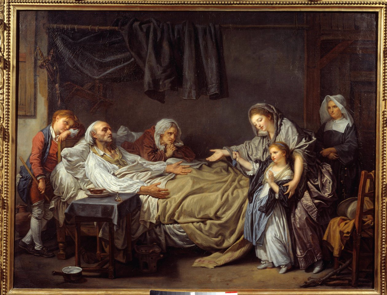 Hyväntekeväisyyden rouva. Jean Baptiste Greuzen (1725-1805) maalaus tekijältä Jean Baptiste Greuze