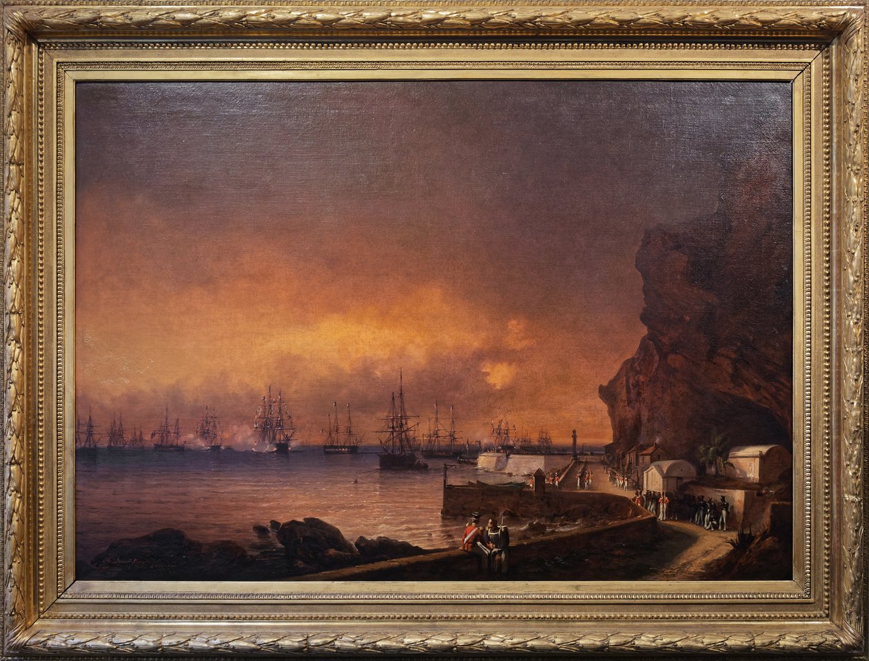 Ranskan laivue Sainte Helenessä tekijältä Jean Baptiste Henri Durand Brager