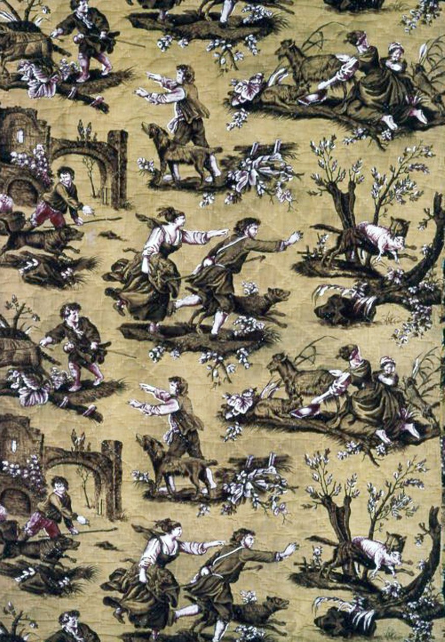 Au Loup! (Sisustuskangas) tekijältä Jean Baptiste Huet