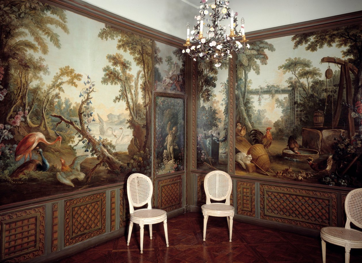 Jean Baptiste Huetin (1745-1811) toteuttama Salon dearteaun sisäkuva tekijältä Jean Baptiste Huet