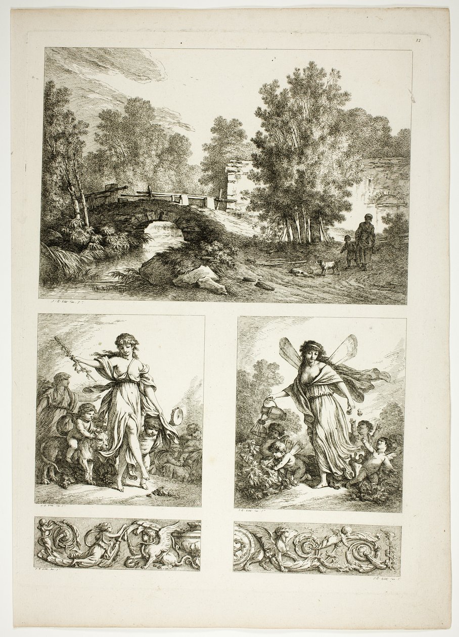 Oeuvres de J. B. Huetin levy 22/38 tekijältä Jean Baptiste Huet