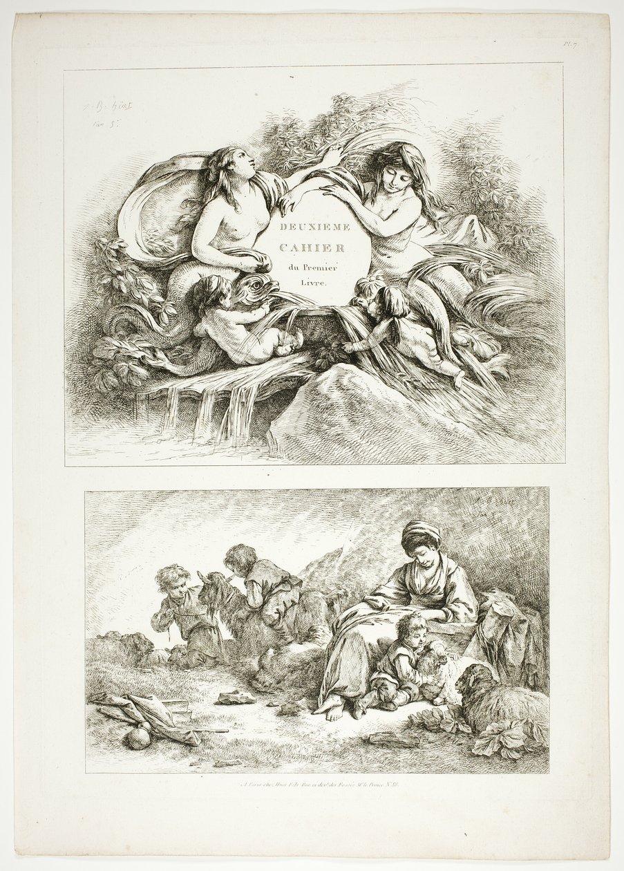 Levy 7/38, teoksesta Oeuvres de J. B. Huet tekijältä Jean Baptiste Huet