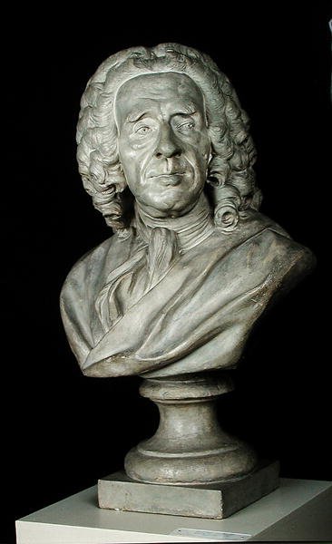 Bernard Le Bouvier de Fontenellen (1657-1757) rintakuva tekijältä Jean Baptiste II Lemoyne
