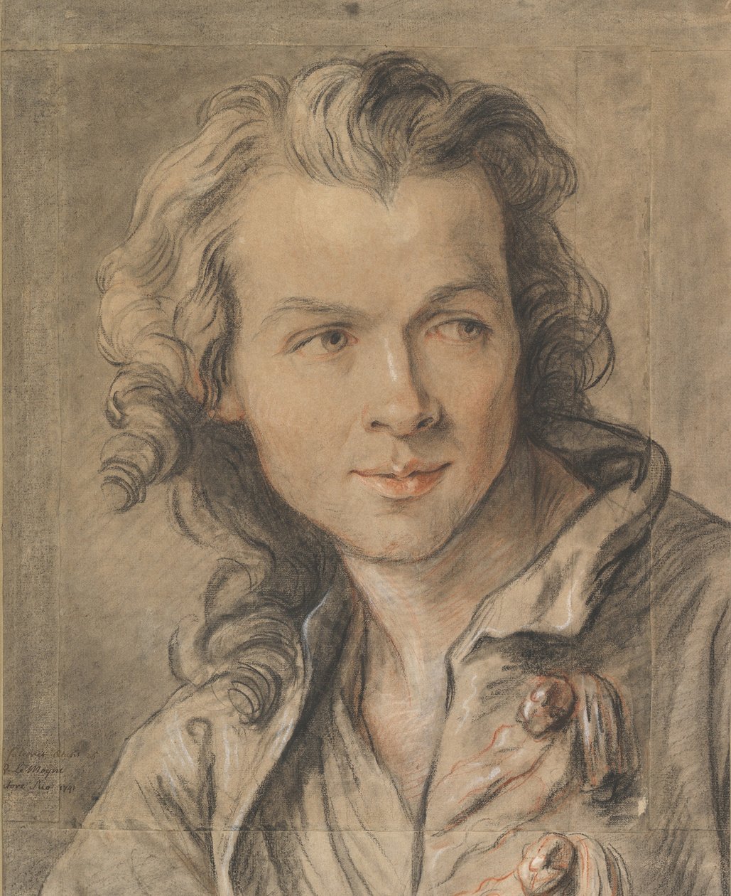 Etienne Maurice Falconetin muotokuva, 1741 tekijältä Jean Baptiste II Lemoyne