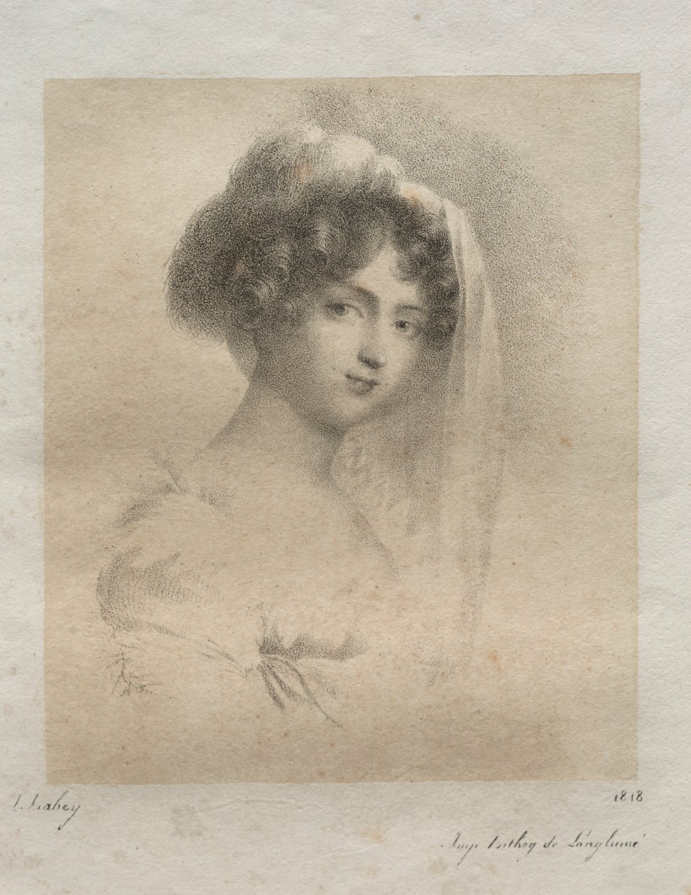 Rouva Horace Vernet, 1818. tekijältä Jean Baptiste Isabey