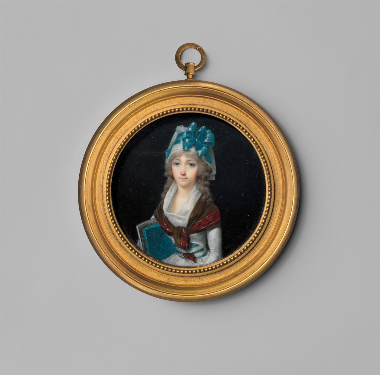 Naisen muotokuva, n. 1795 (norsunluu) tekijältä Jean Baptiste Isabey