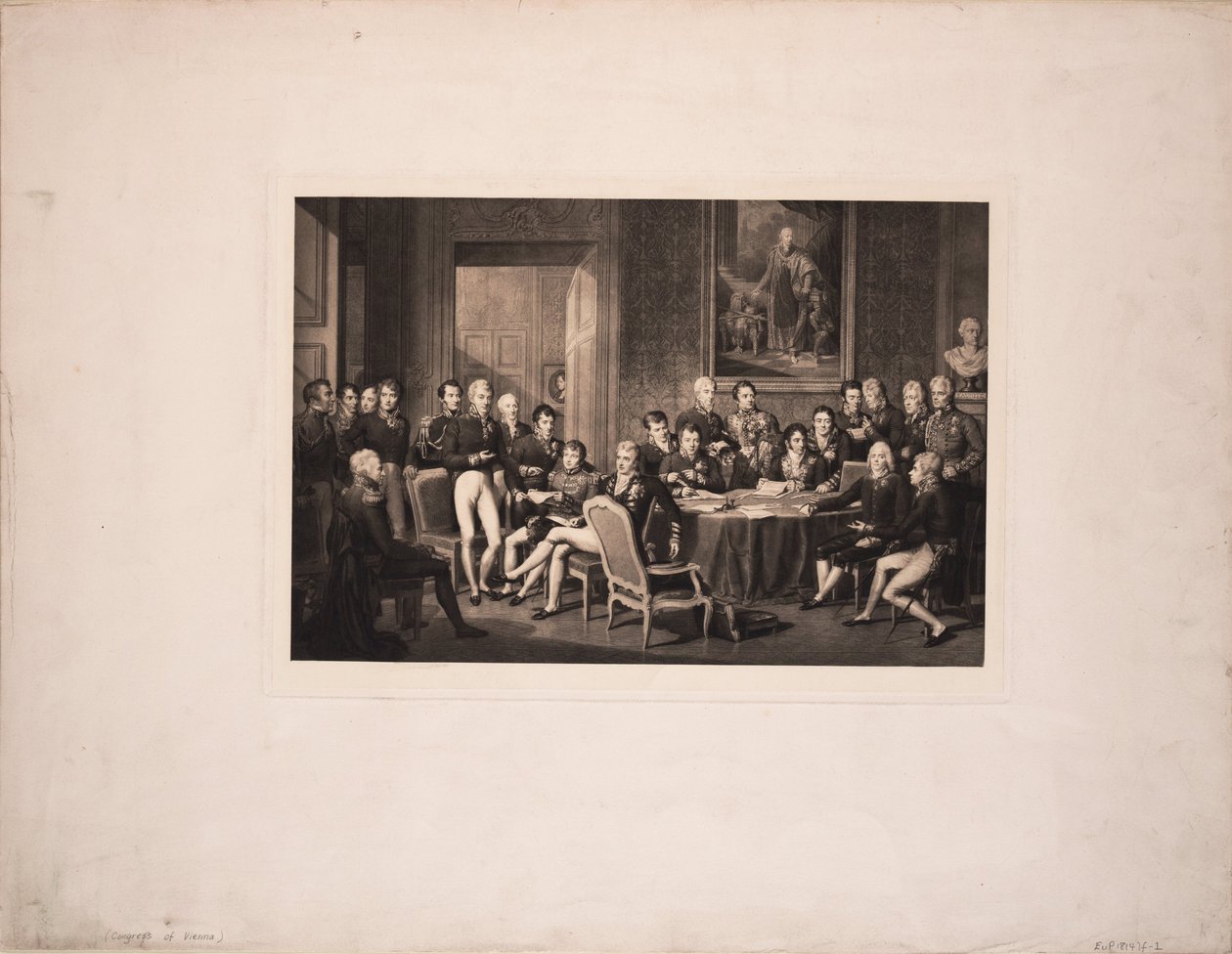 Wienin kongressi, n. 1815 tekijältä Jean Baptiste Isabey