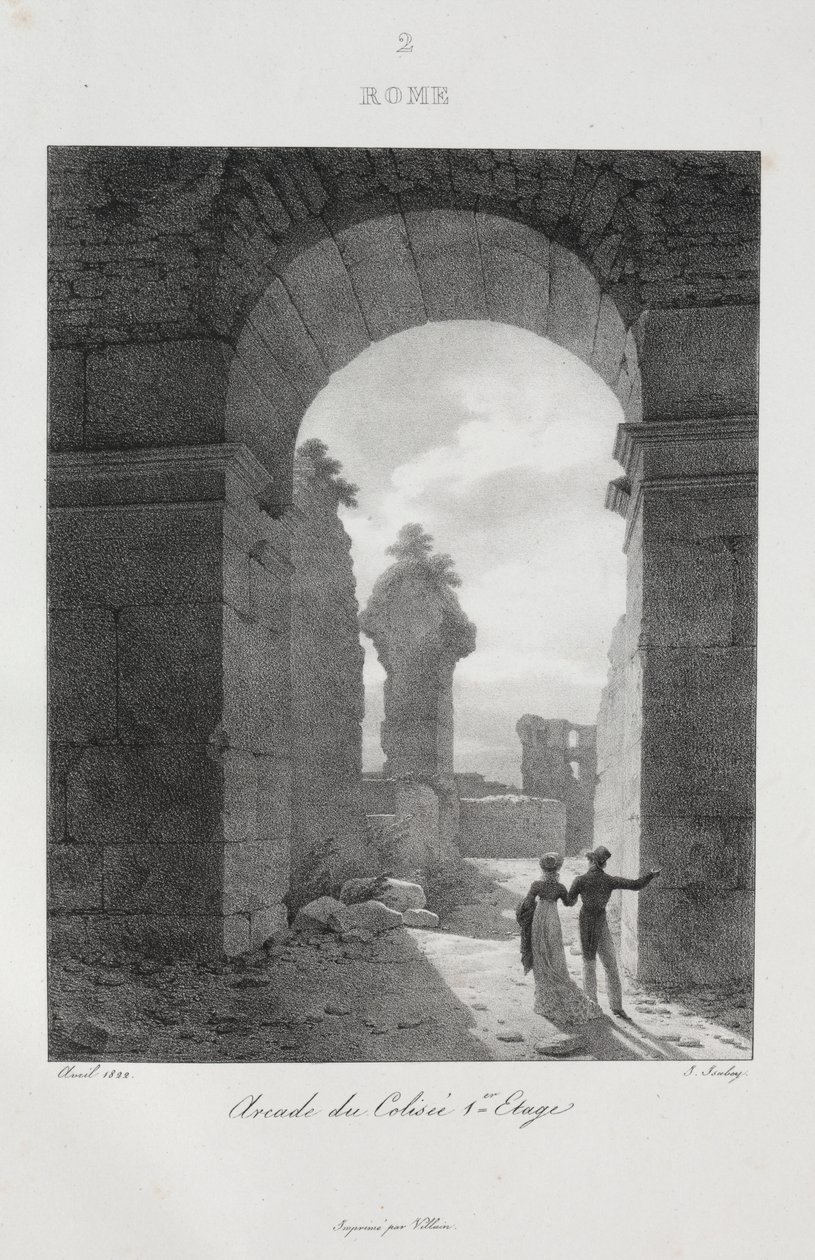 Matka Italiaan vuonna 1822 tekijältä Jean Baptiste Isabey