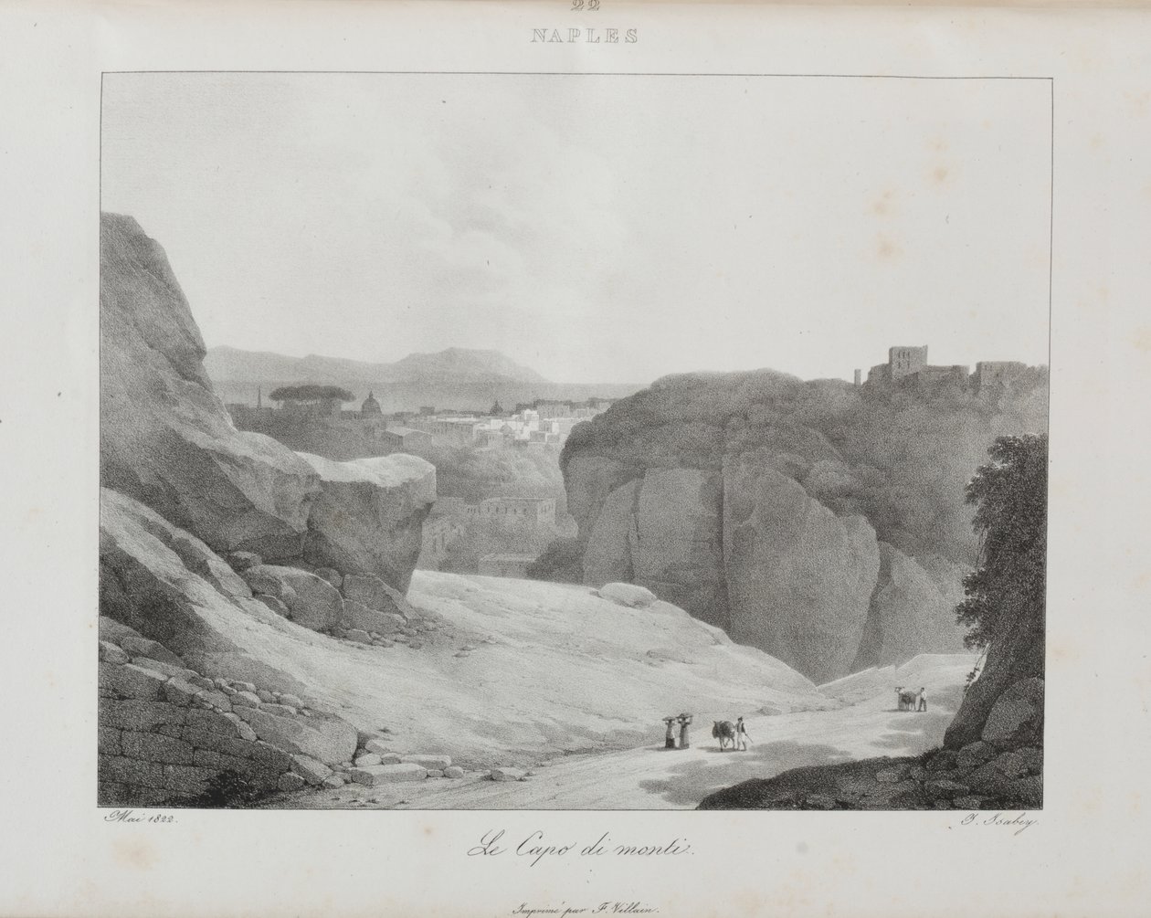 Matka Italiaan vuonna 1822 tekijältä Jean Baptiste Isabey