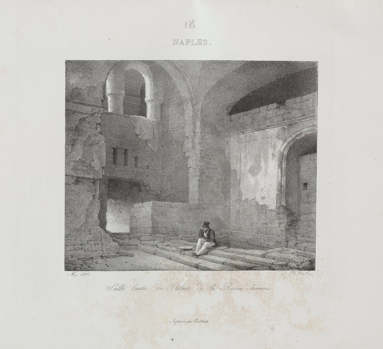 Matka Italiaan 1822, 1833. tekijältä Jean Baptiste Isabey
