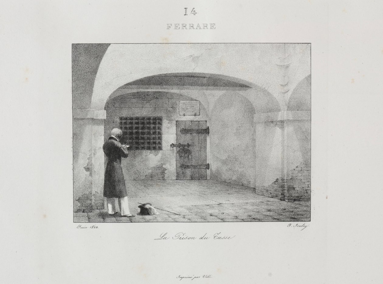 Matka Italiaan 1822, 1833. tekijältä Jean Baptiste Isabey