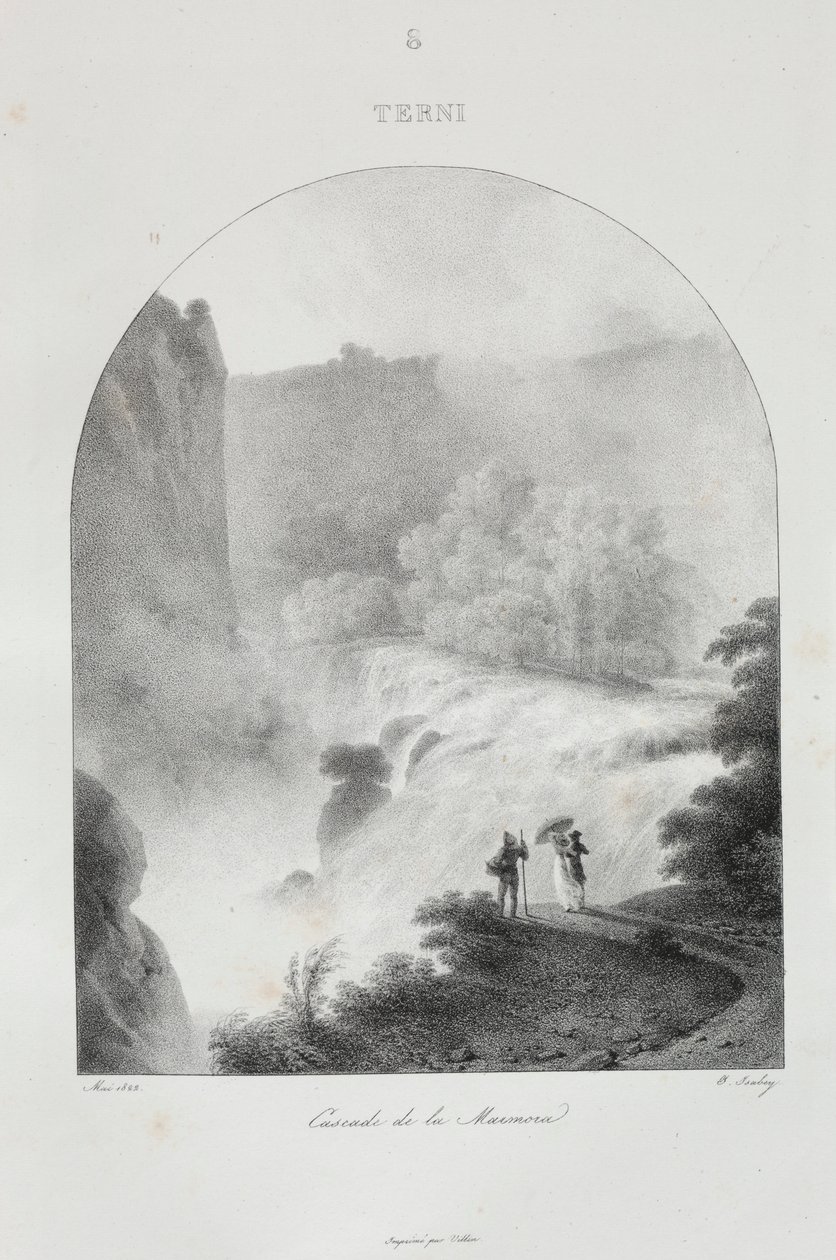 Matka Italiaan 1822, 1833. tekijältä Jean Baptiste Isabey
