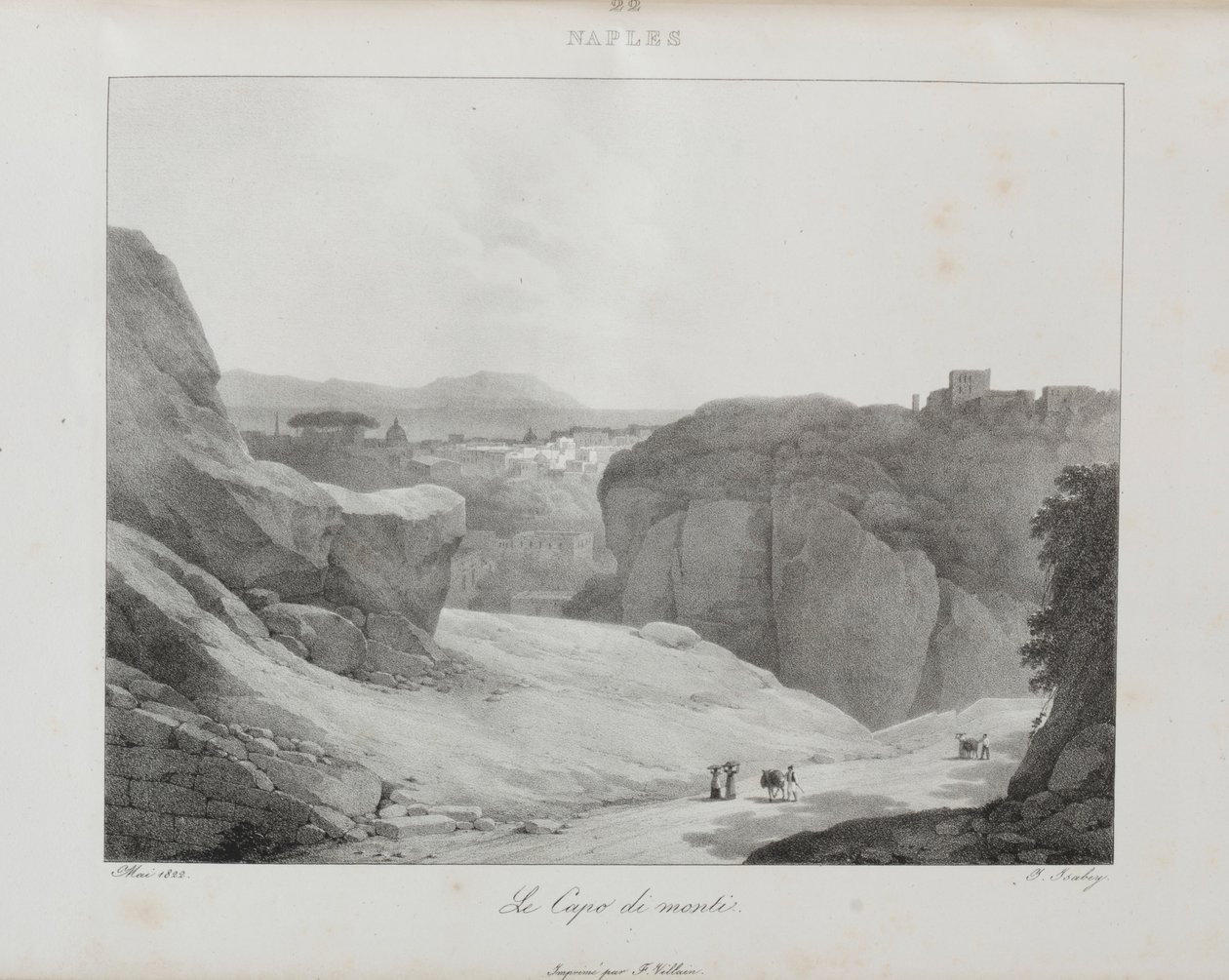 Matka Italiaan 1822, 1833. tekijältä Jean Baptiste Isabey