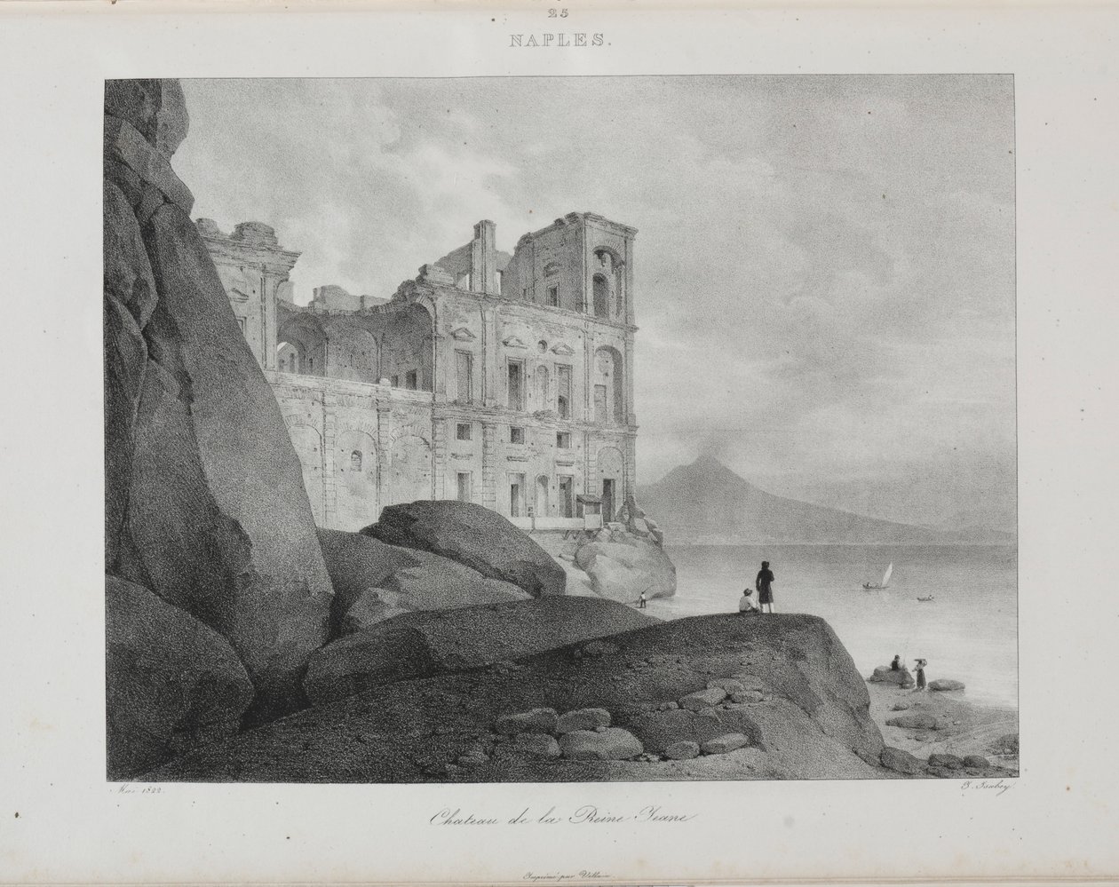 Matka Italiaan 1822, 1833. tekijältä Jean Baptiste Isabey