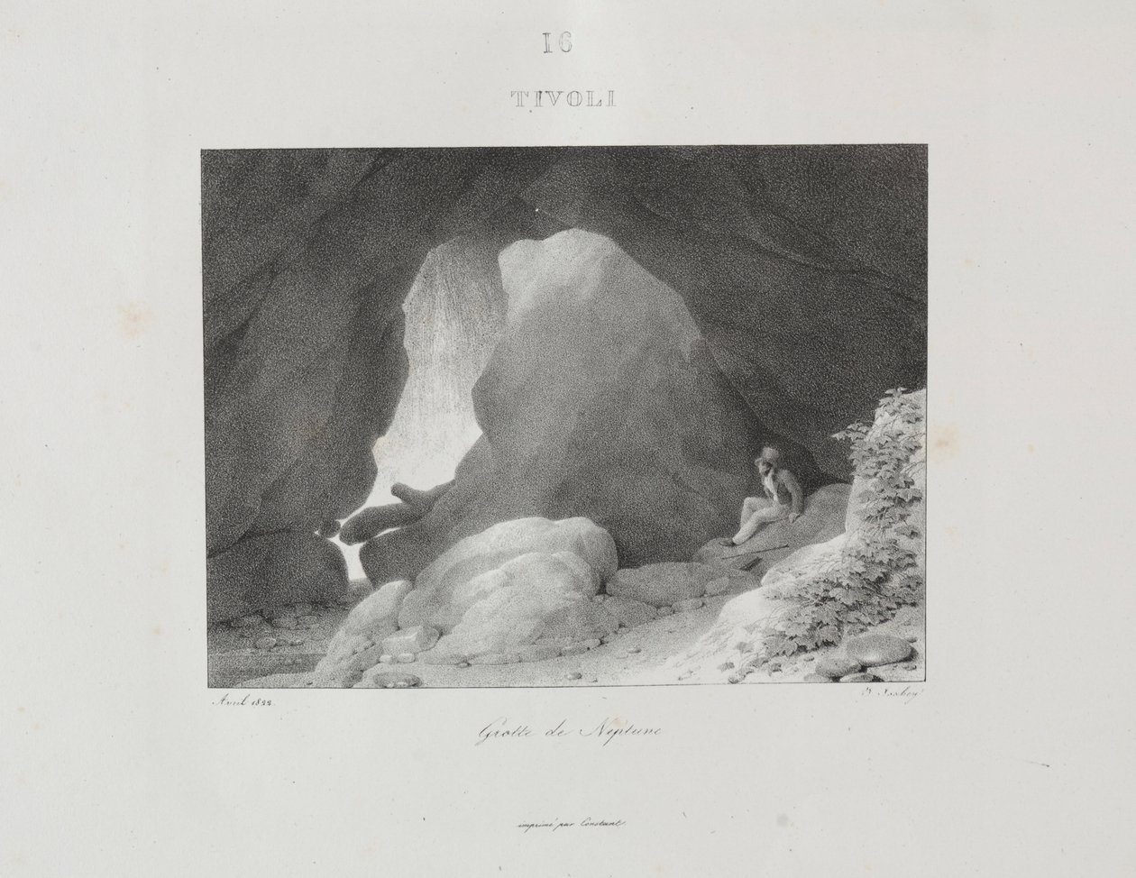 Matka Italiaan 1822, 1833. tekijältä Jean Baptiste Isabey
