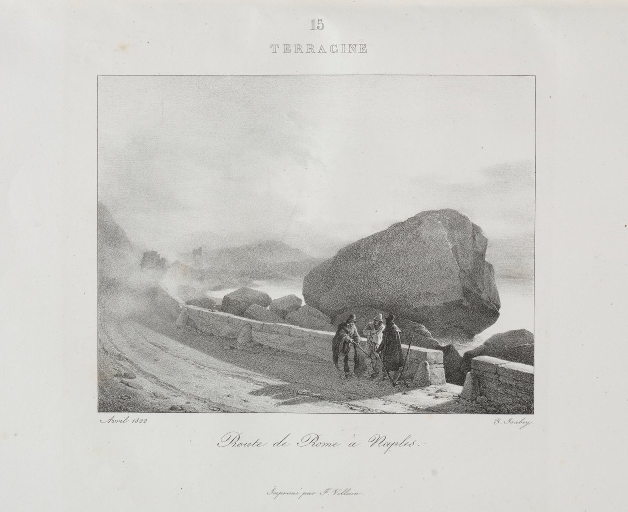 Matka Italiaan 1822, 1833. tekijältä Jean Baptiste Isabey