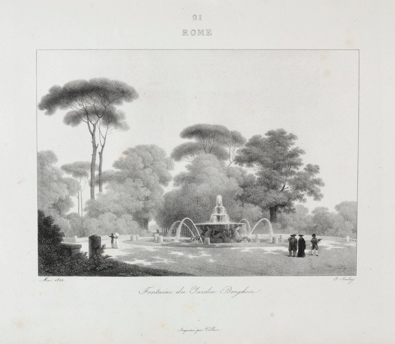 Matka Italiaan 1822, 1833. tekijältä Jean Baptiste Isabey