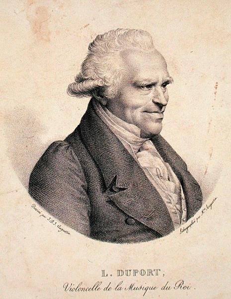 Jean-Louis Duport (1749-1819), kaiverrus Madame Augustin (litho) tekijältä Jean Baptiste Jacques (after) Augustin