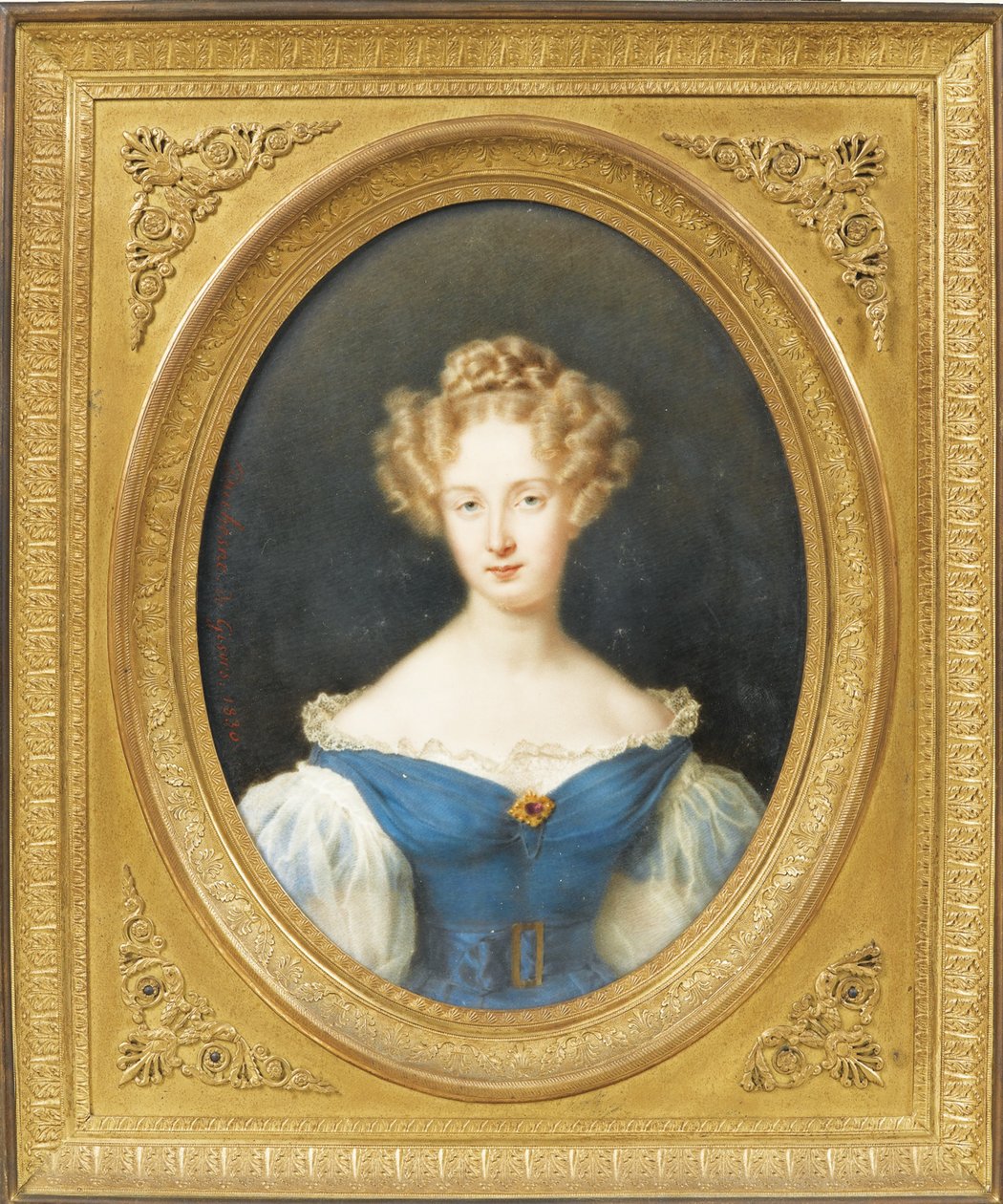 Orléansin prinsessa Louise 1812-1850, myöhemmin belgialaisten kuningatar puoliso, 1830 tekijältä Jean Baptiste Joseph Duchesne