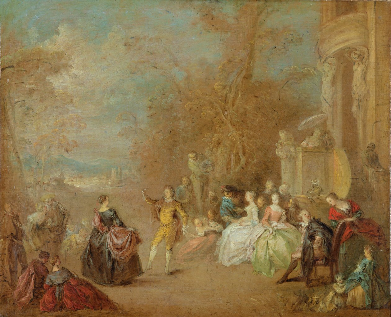Country Dance tekijältä Jean Baptiste Joseph Pater