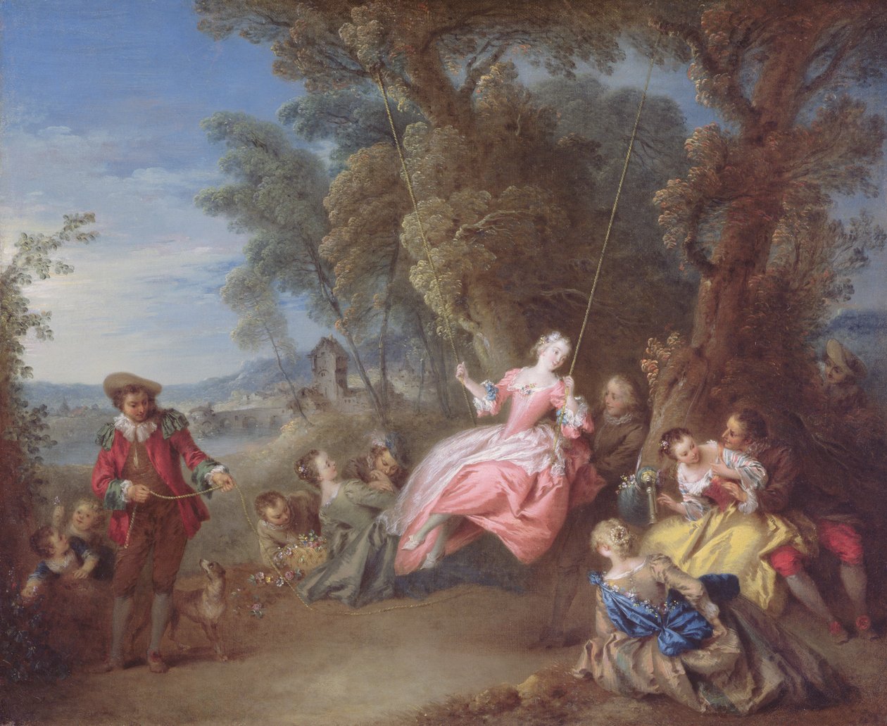 Swing (öljy kankaalle) tekijältä Jean Baptiste Joseph Pater