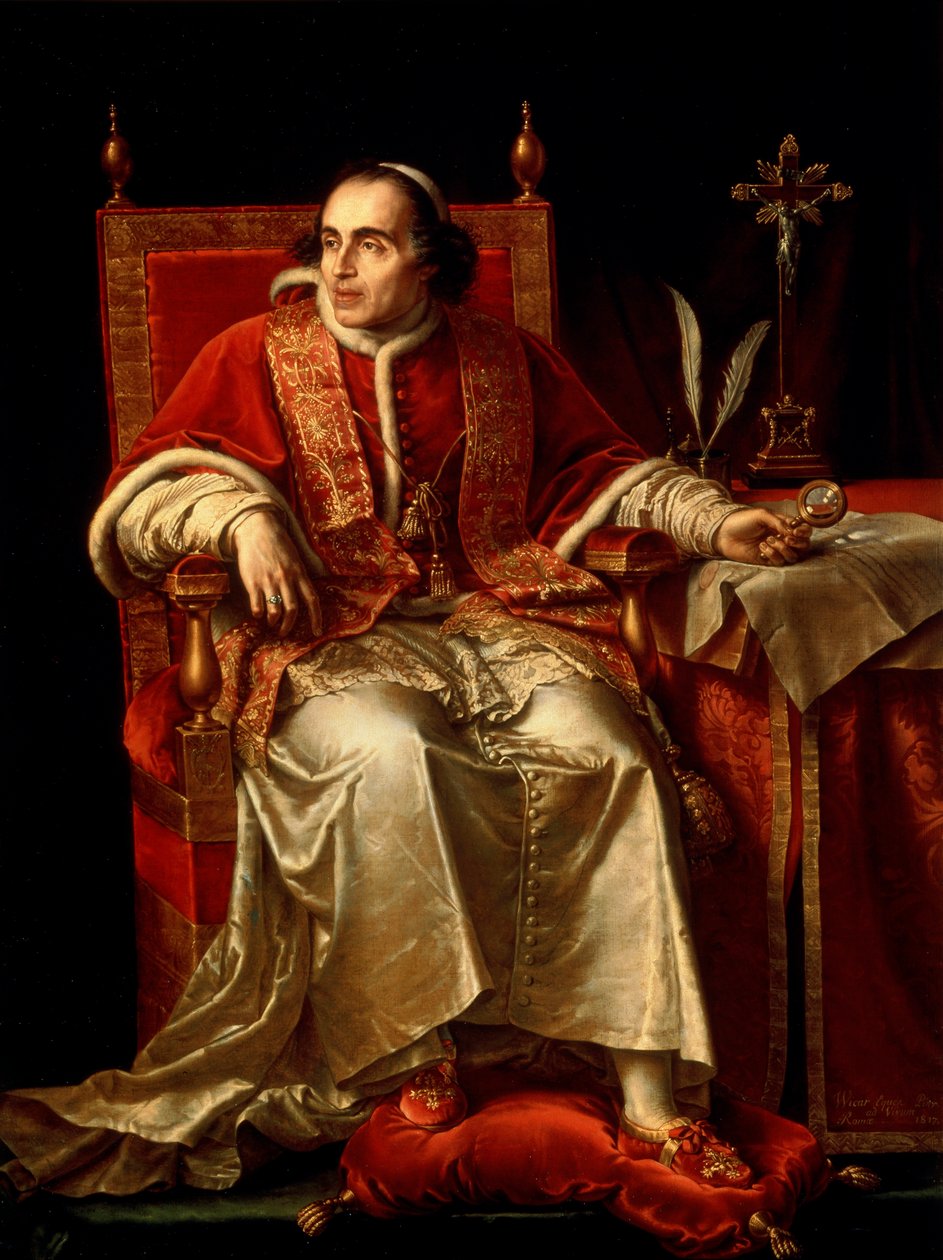 Paavi Pius VII:n muotokuva, 1817 tekijältä Jean Baptiste Joseph Wicar