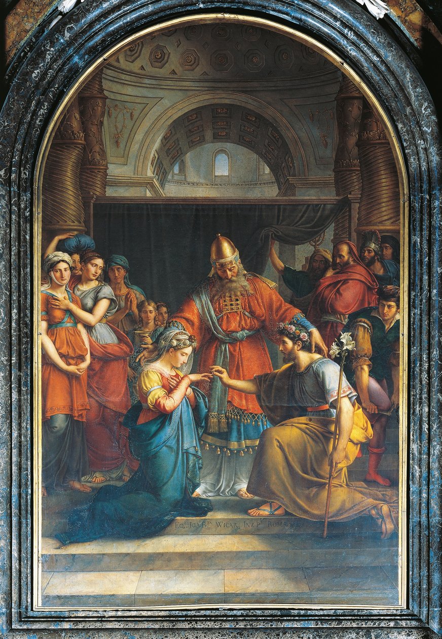 Neitsyen avioliitto tekijältä Jean Baptiste Joseph Wicar