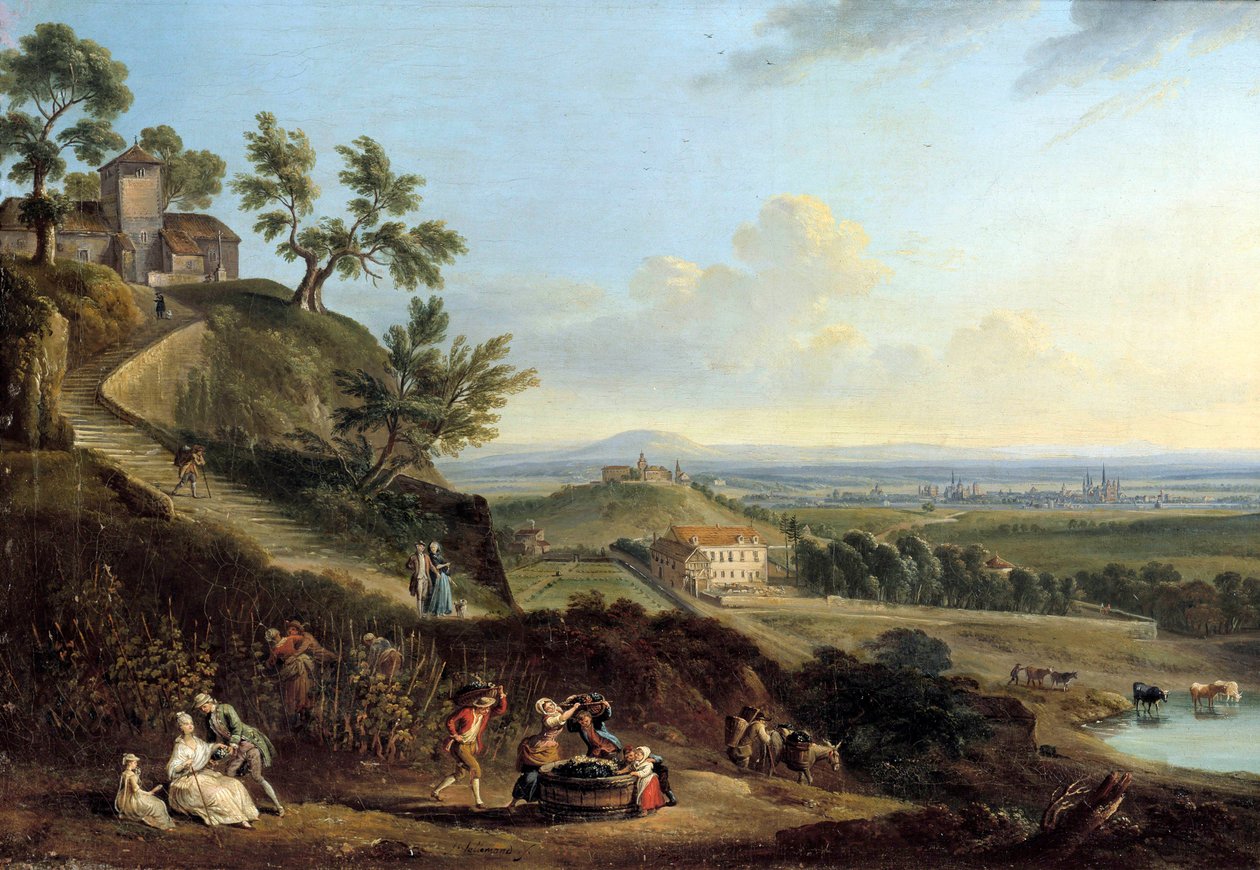 Jean Baptiste Lallemandin (1710-1803) maisemamaalaus tekijältä Jean Baptiste Lallemand