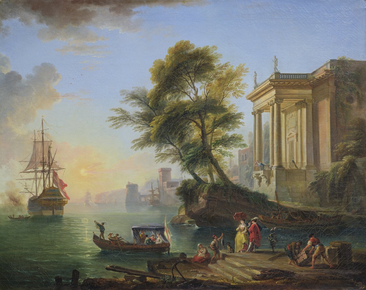 Marina, auringonlasku tekijältä Jean Baptiste Lallemand
