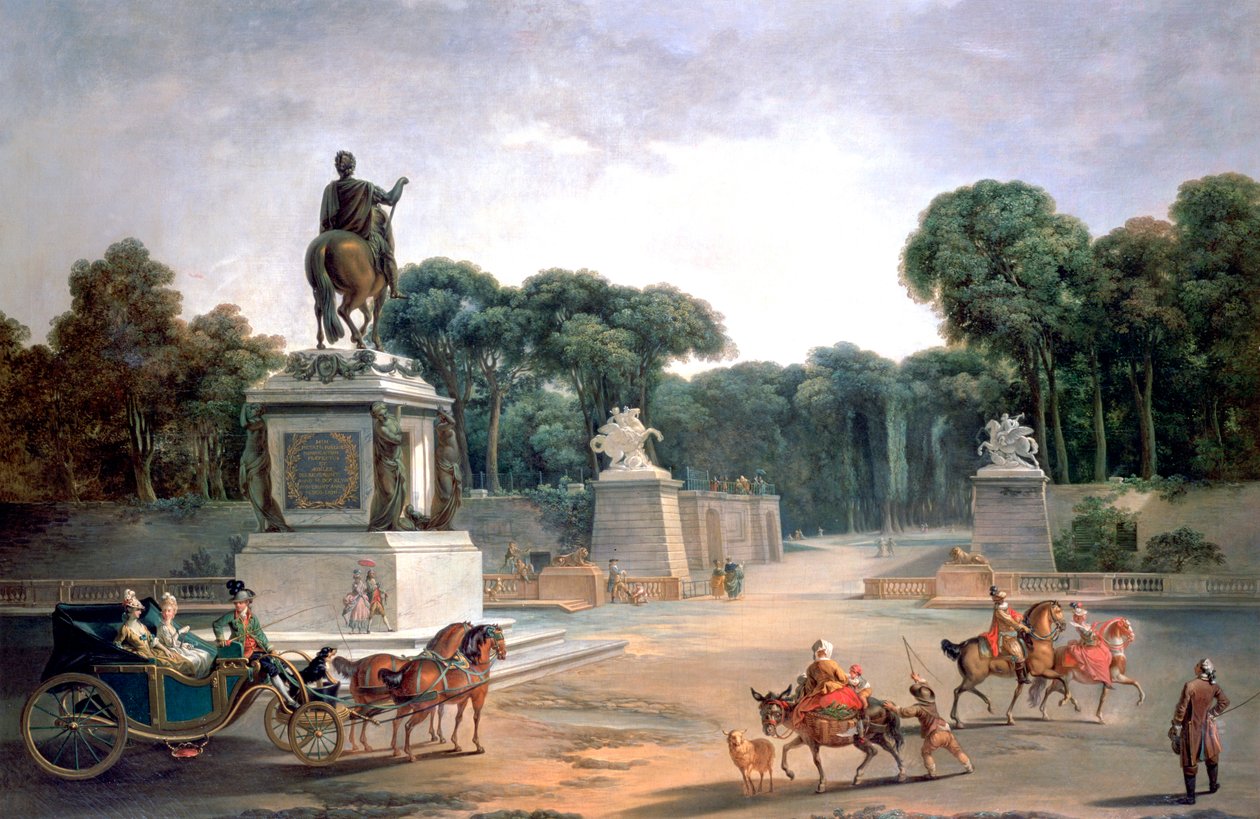 Ludvig XV:n palatsin sisäänkäynti, 1775 tekijältä Jean Baptiste Le Prince