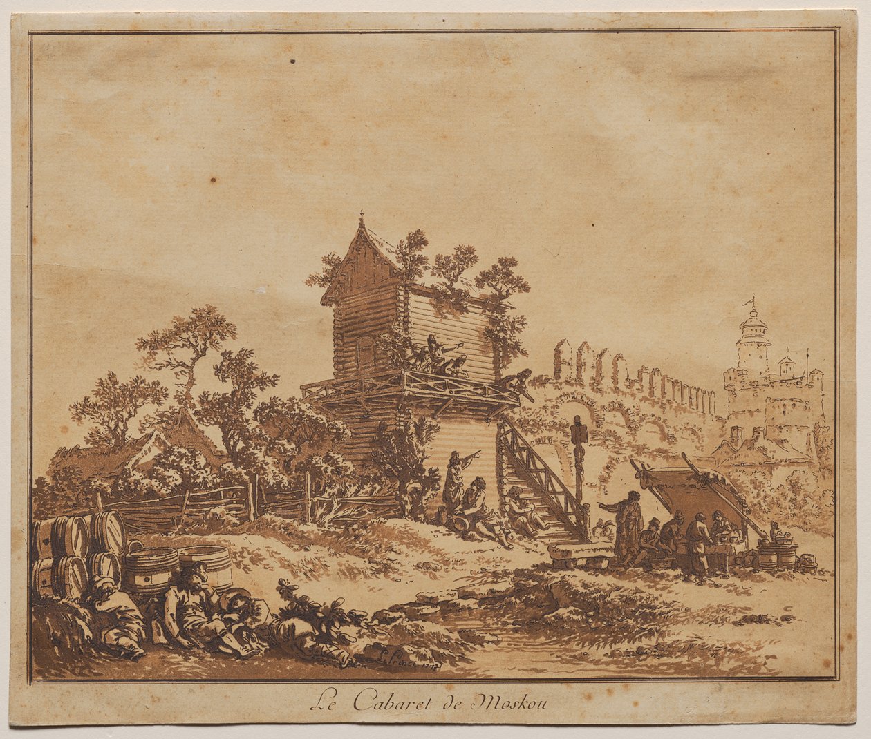 La taverna de Moscou (Le Cabaret de Moscou) acaba tekijältä Jean Baptiste Le Prince