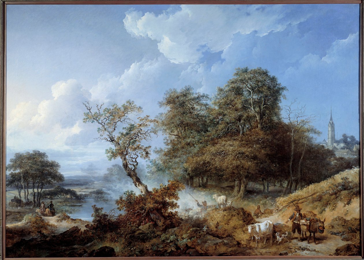 Anime maisemia. Jean-Baptiste Leprincen (1734-1781) maalaus tekijältä Jean Baptiste Leprince